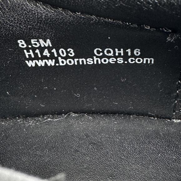 Born Omaha Distressed Black Brown Leather Slip On Loafers Men‎ 8.5 Casual main image 5